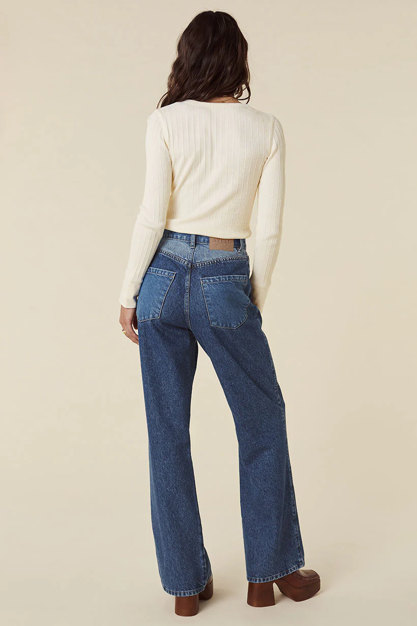 Daisy Patchwork Denim Jean - Image 3