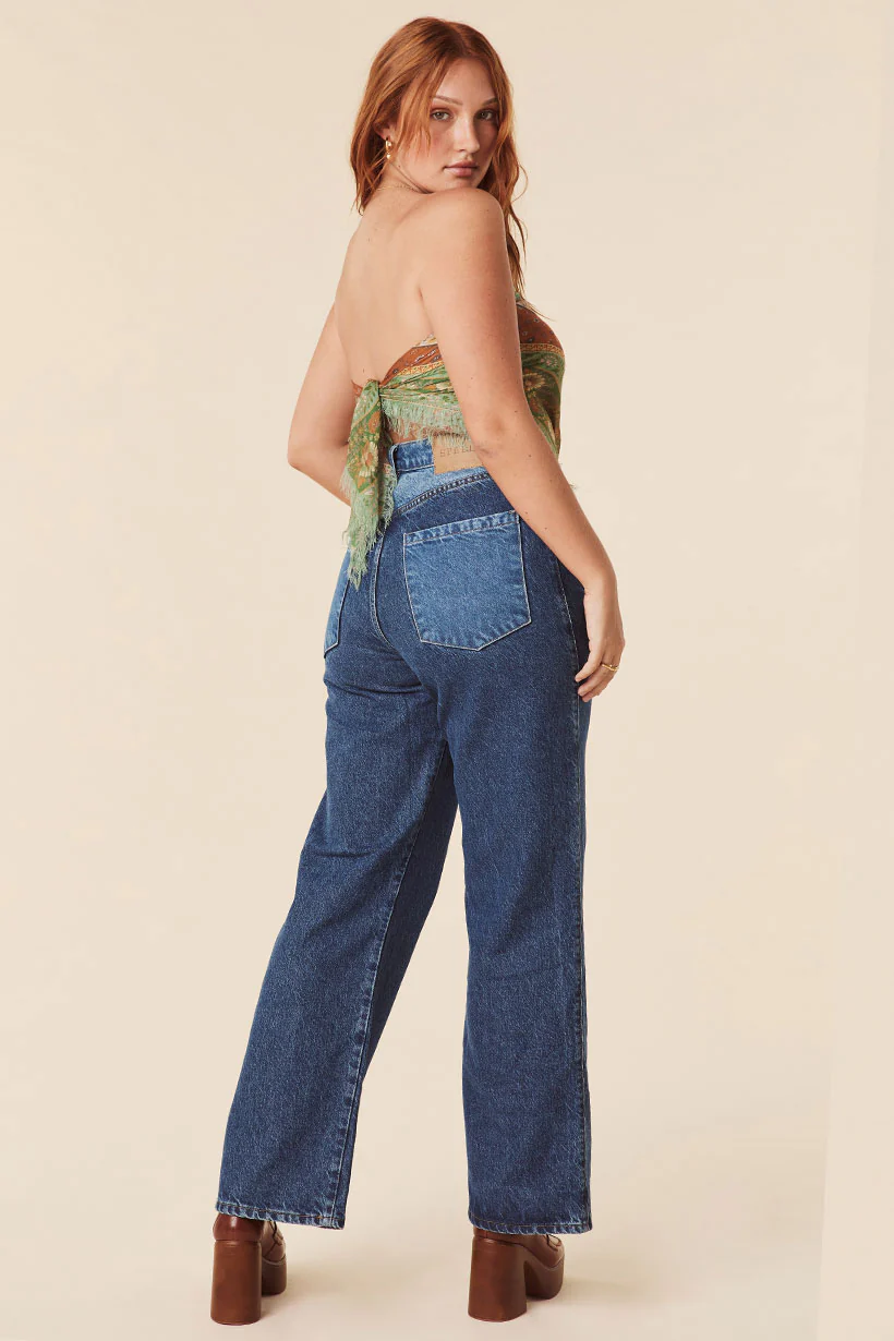 Daisy Patchwork Denim Jean - Image 8