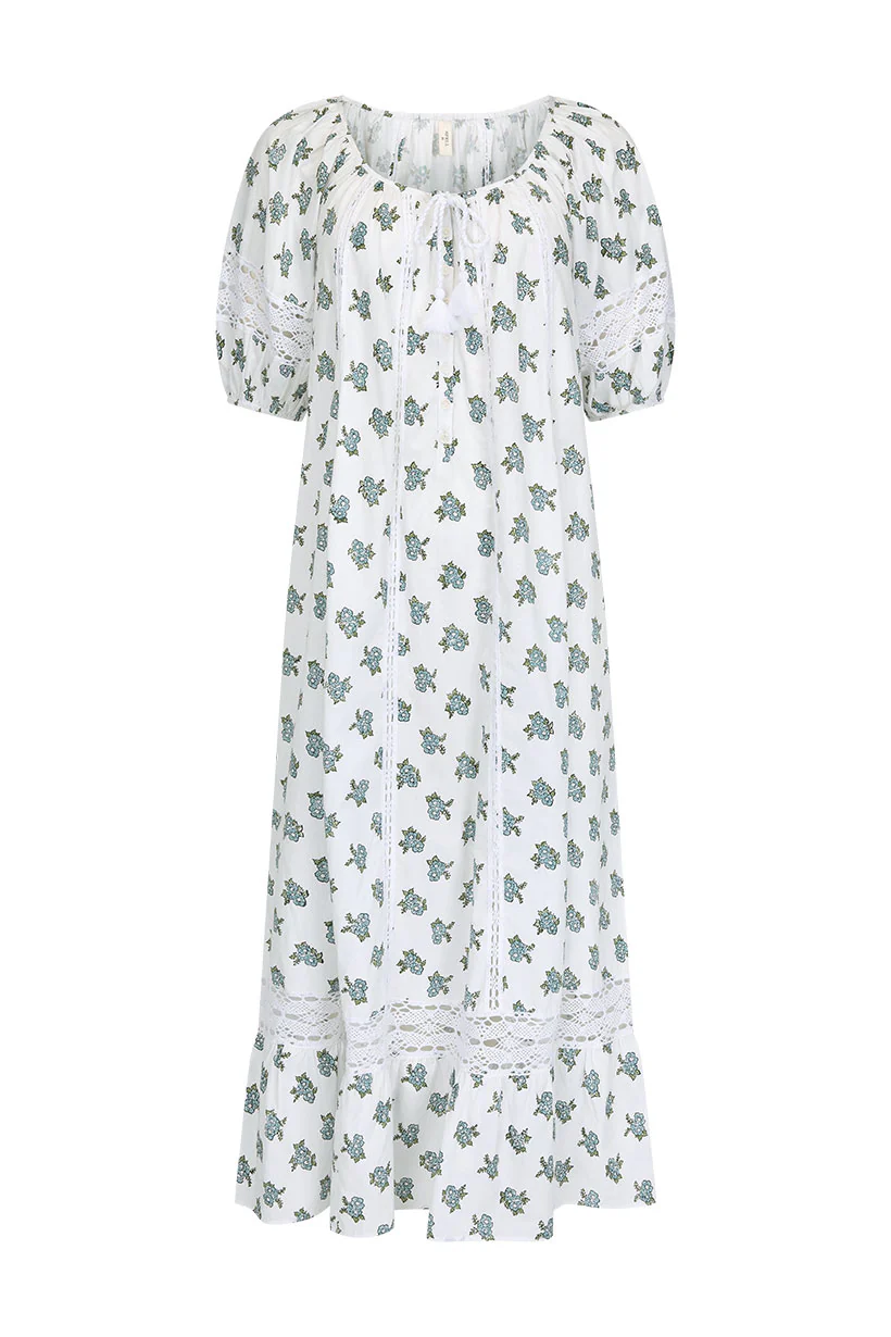 Fable Block Printed Midi Dress - Image 8