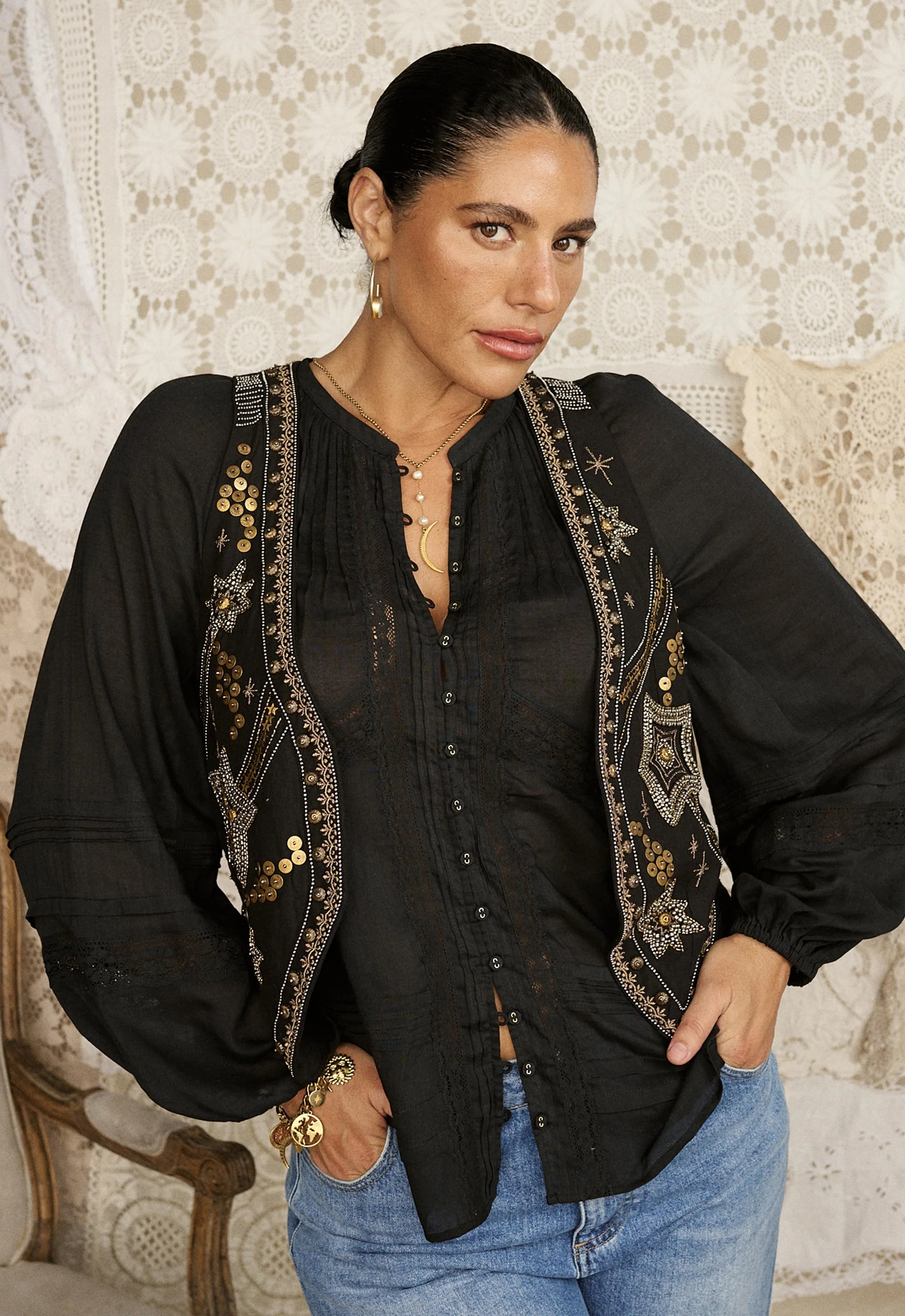 Hera Lace Blouse - Image 9