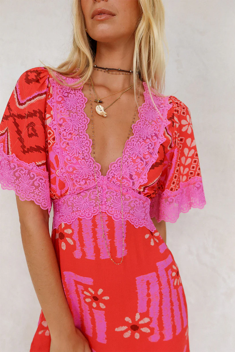 Libertine Lace Mini Dress - Image 3